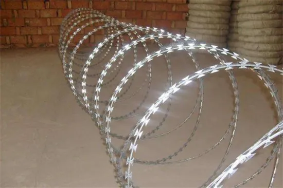 Electro or Hot-dipped Galvanized Razor Wire