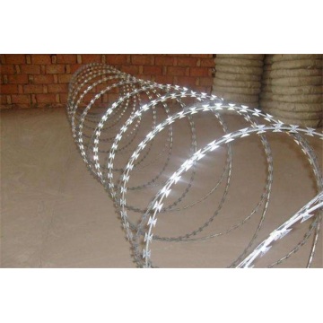 Electro or Hot-dipped Galvanized Razor Wire