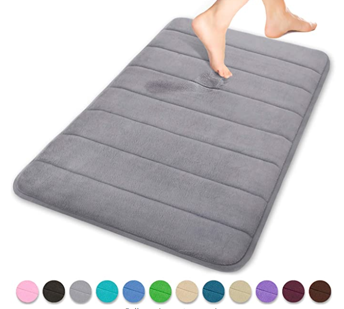 Memory Foam Bath Mat Straight Line Quilting