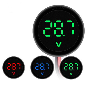 Voltmètre d'affichage DC4-100V circulaire numérique LED avec protection inversée
