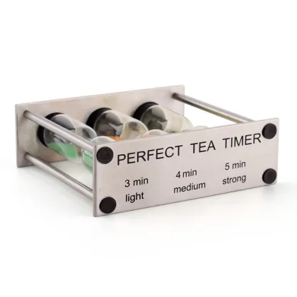 Metal Perfect Tea Timer: Three-In-One Sand Timer for Herbal Teas
