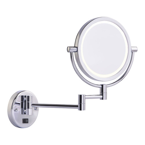 Lighted wall mirror two arms