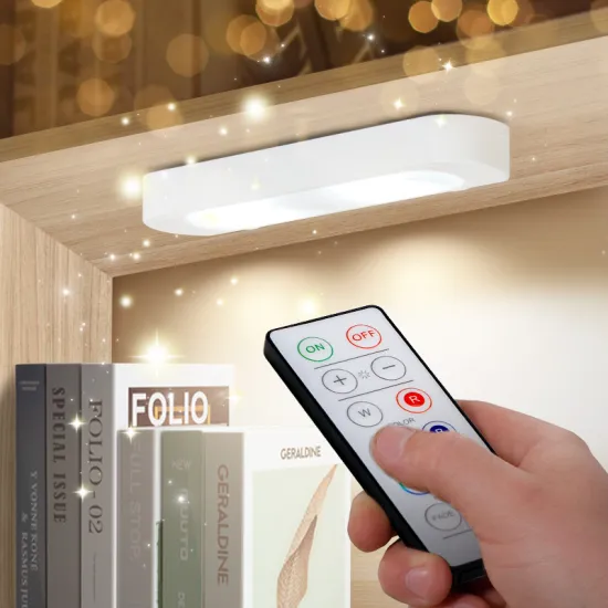 Modern Wireless LED Light Bar: Wall-Mounted Under Cabinet Lighting for Enhanced Style in Living Room & Kitchen with Remote Control