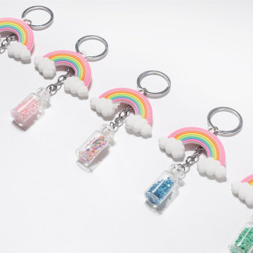 Wholesale Rainbow Keychains and Lucky Bottle Candy Holders for Women