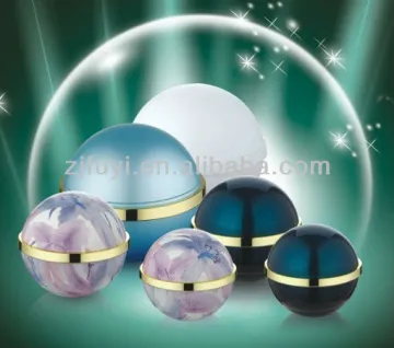 Ball-shaped Cosmetic Packaging Acrylic Cream Jars
