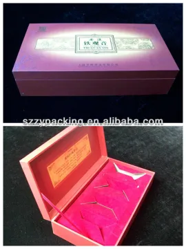 colorful hinged paper gift box for tea bags