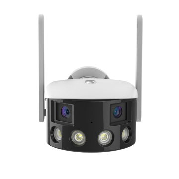 4MP Dual Lens Smart WiFi Camera Icsee 180° Ultra Wide View Angle 5X Optical Zoom Security Camera