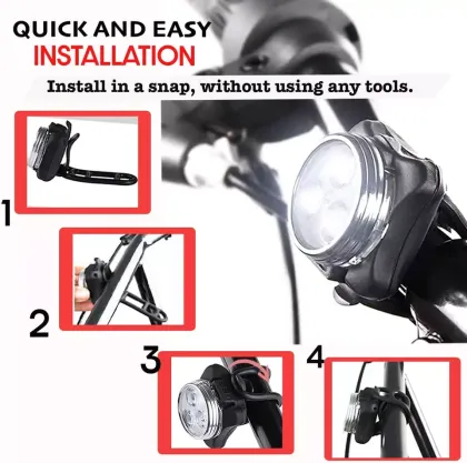 4 Modes Usb Rechargeable Waterproof Safety Warn Light