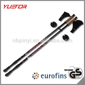 Anti shock aluminum nordic walking stick