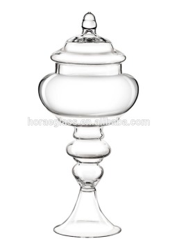 Tall Glass Sweet Apothecary Jar Candy Buffet Wedding Party Shabby Chic Vintage