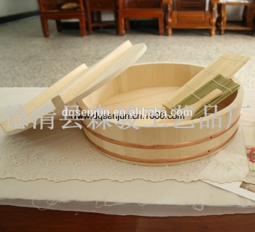 rice tub,sushi barrel,sushi tub,wooden tub,sushi oke,hangiri