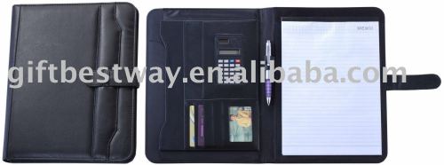 Good quality leather portfolio /brief case /file folder