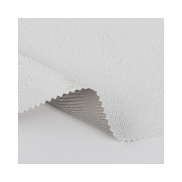 Hot Sell Crepe Fabric Bonded with Grey PU Film for Casual Wear in 2024