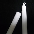 400g white pillar fluted candles wax candel