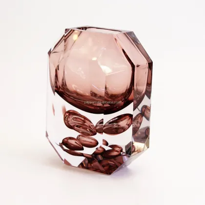 Crystal Glass Cylinder Vases for Home Decor