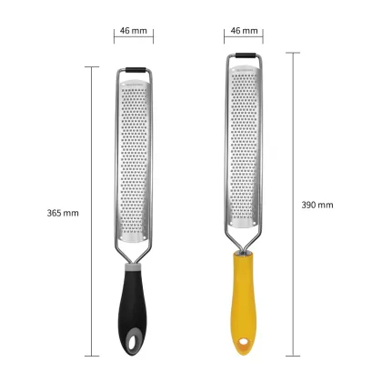 Stainless Steel Cheese Grater with Silicone Handle
