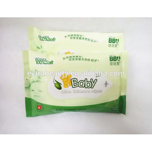 Organic Natural Baby Olive Skin Care Wipes