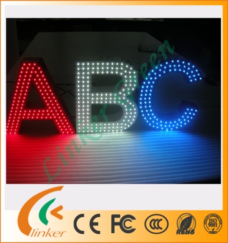 Wall mounted custom marquee lights letter signage