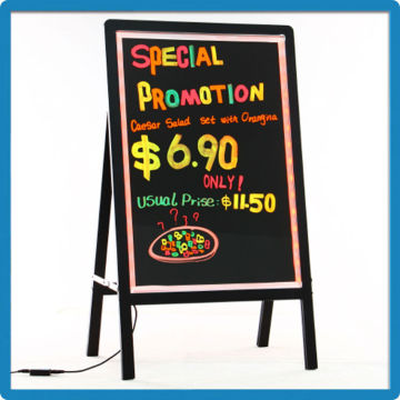 Tempered glass 90 kinds flashing modes aluminium alloy remote control outdoor led neon signage advertising for shops