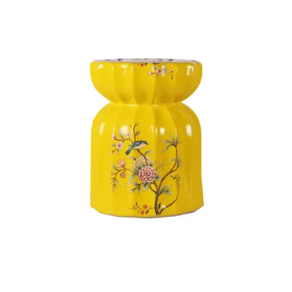 Lotus Flower Bird Ceramic Stool RZKL06-A/B