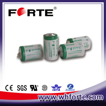 1200mAh 3.6V lithium battery 1/2AA size (non-rechargable battery)