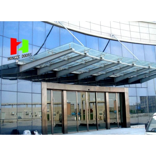 Aluminium Alloy Entrance Tempered Glass Sliding Door