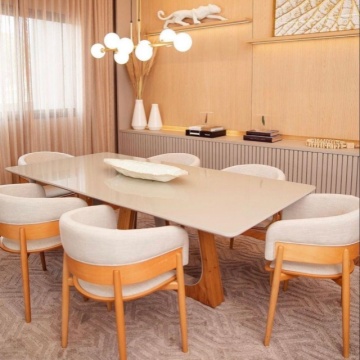 Modern Rectangular Marble Top Dining Table - New Model at Cheap Prices for Kitchen and Restaurant