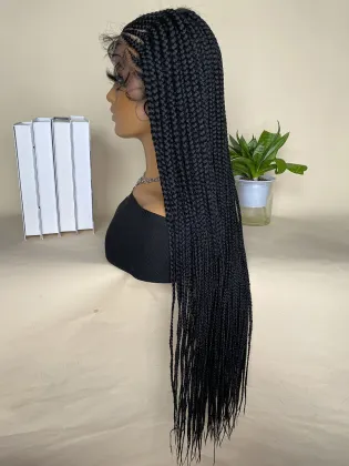 Lace Front Synthetic Braided Wig for Black Women - Urban Outfitters