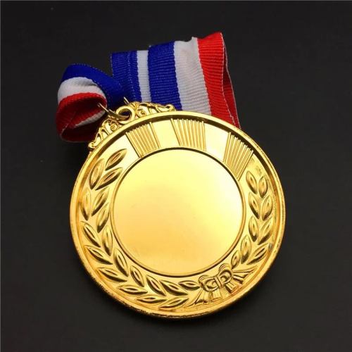 Niestandardowy metalowy grawerowany pusty medal 60mm