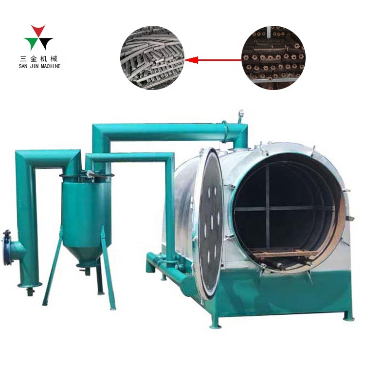 Continuous Horizontal Airflow Carbonization Furnace for Rice Husk and Coffee Grounds Briquette Charcoal Production Line