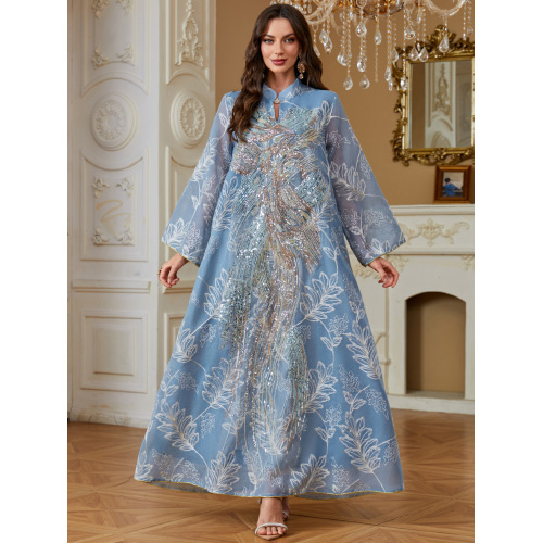 لباس شب لوکس منجوق Jalabiya Abaya