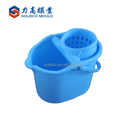 Custom New Design Plastic Injection Mop Bucket Mould