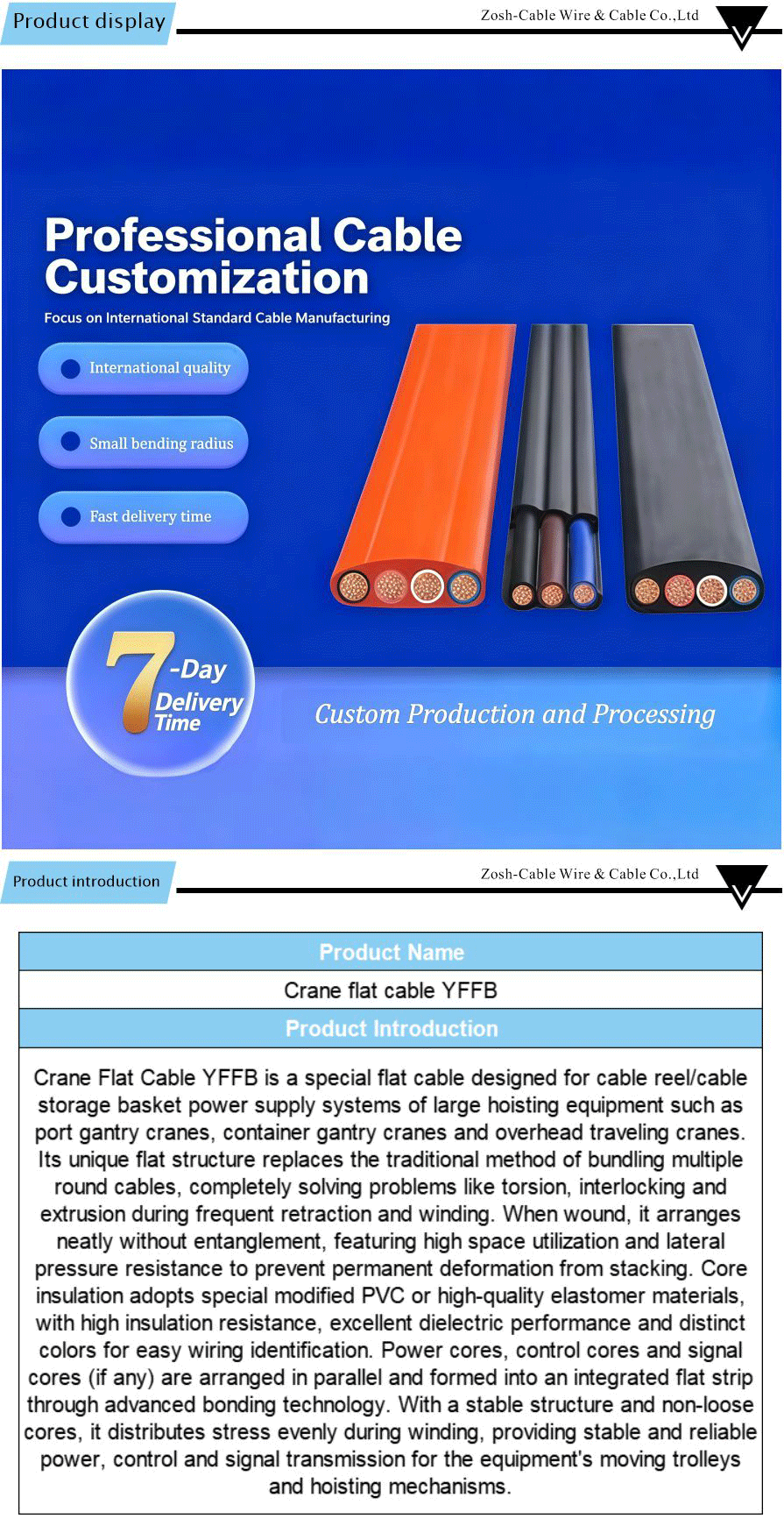 Robot cable (anti-torsion)-xiangqing1-ZS029A