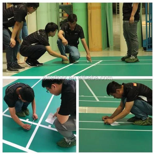 International indoor sports portable standard badminton court floor