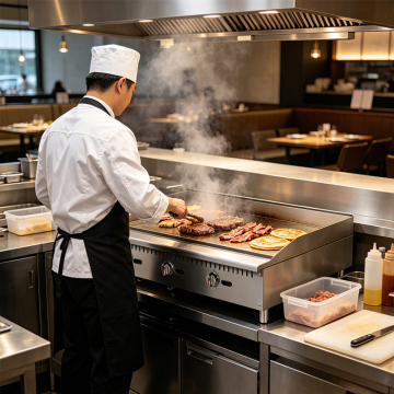 3-Burner Commercial Gas Griddle