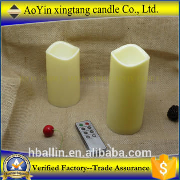 3 Pieces Amber Flickering Flame Light LED Candles