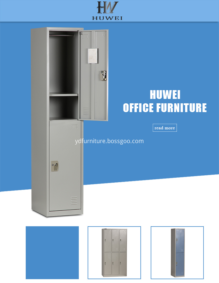 2 Tier Living Room Furniture Steel Lockers, High Quality 2 Tier