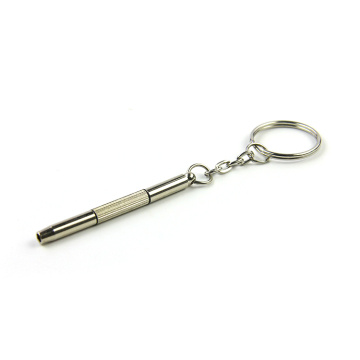 multifunctional mini eyeglasses screwdriver with keychain