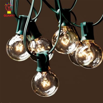 UL Certified Holiday กำหนดเอง G40 Clear Globe String Lights LT50