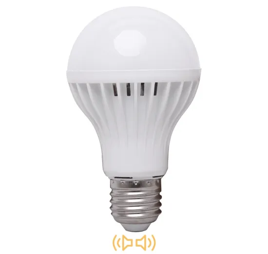 Smart Voice Sensor LED Bulb AC175-265V 7W E27 6000~6500K