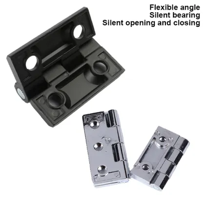 Black Zinc Alloy Adjustable Torque Small Cabinet Hinges with Damping for Furniture