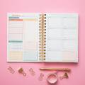 Cubierta dura Daily Weekly Monthly Organizer Planner Planner Notebook