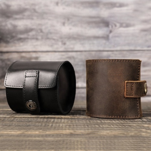 Organizer Vintage Leather Travel Portable Watch Storage Box