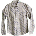 Men Casual Cotton Penuins PrintLong Sleeve Shirt