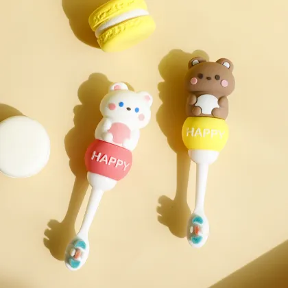 Bear style cute children toothbrush