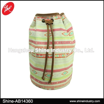 Ethnic Canvas Cylinder Shoulder bag
