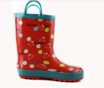 tuo tu wholesale kids winter rubber rain boot