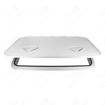 Large White Square Hatch Cover Deck Plate for Marine Boats