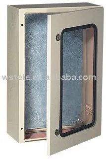 Plexiglass door metal distribution box