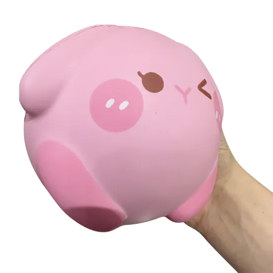 Cute Customized Logo PU Foam Stress Relief Toy - Moon Ball for Kids and Adults